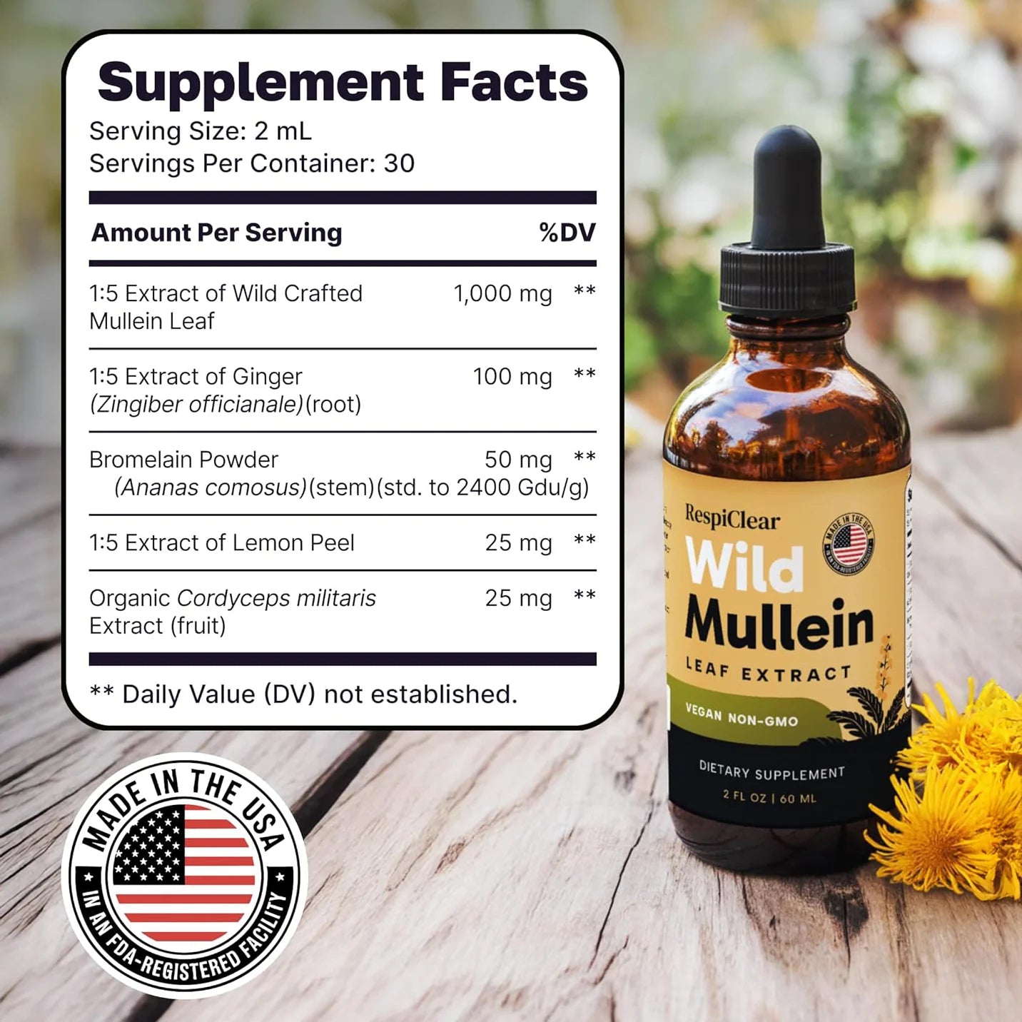 RespiClear - Premium Mullein Extrac